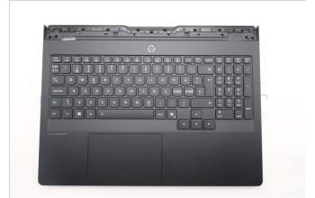 Lenovo 5CB1S87555 C-Cover with keyboard, Nordic, Eclipse Black, RGB Backlight, UK