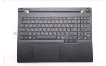 Lenovo 5CB1S89872 C-Cover with keyboard, Arabic, Eclipse Black, RGB Backlight, Anodizing Sandblasting, US