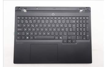 Lenovo 5CB1S89873 C-Cover with keyboard, Belgian, Eclipse Black, RGB Backlight, Anodizing Sandblasting