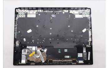 Lenovo 5CB1S89873 C-Cover with keyboard, Belgian, Eclipse Black, RGB Backlight, Anodizing Sandblasting