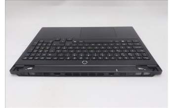Lenovo 5CB1S89873 C-Cover with keyboard, Belgian, Eclipse Black, RGB Backlight, Anodizing Sandblasting