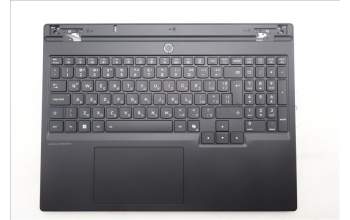 Lenovo 5CB1S89875 C-Cover with keyboard, Bulgarian, Eclipse Black, RGB Backlight, Anodizing Sandblasting, UK