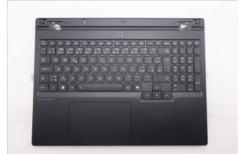 Lenovo 5CB1S89876 C-Cover with keyboard, Czech Slovakian, Eclipse Black, RGB Backlight, Anodizing Sandblasting