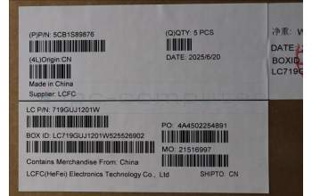 Lenovo 5CB1S89876 C-Cover with keyboard, Czech Slovakian, Eclipse Black, RGB Backlight, Anodizing Sandblasting