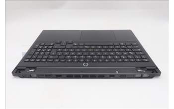 Lenovo 5CB1S89882 C-Cover with keyboard, German, Eclipse Black, RGB Backlight, Anodizing Sandblasting
