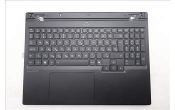 Lenovo 5CB1S89885 C-Cover with keyboard, Hungarian, Eclipse Black, RGB Backlight, Anodizing Sandblasting