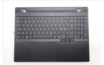 Lenovo 5CB1S89891 C-Cover with keyboard, Nordic, Eclipse Black, RGB Backlight, Anodizing Sandblasting