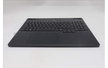 Lenovo 5CB1S89896 C-Cover with keyboard, Switzerland, Eclipse Black, RGB Backlight, Anodizing Sandblasting