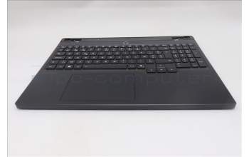 Lenovo 5CB1S89903 C-Cover with keyboard, Belgian, Eclipse Black, White Backlight, Anodizing Sandblasting