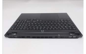 Lenovo 5CB1S89903 C-Cover with keyboard, Belgian, Eclipse Black, White Backlight, Anodizing Sandblasting
