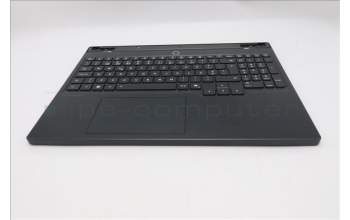 Lenovo 5CB1S89922 C-Cover with keyboard, Portuguese, Eclipse Black, White Backlight, Anodizing Sandblasting, UK