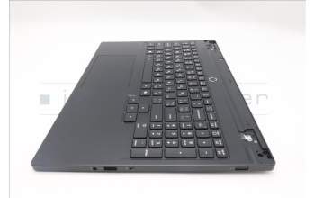 Lenovo 5CB1S89931 C-Cover with keyboard, Ukraine, Eclipse Black, White Backlight, Anodizing Sandblasting, US