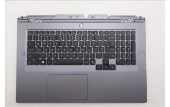 Lenovo 5CB1S90380 C-Cover with keyboard, US English Euro, Luna Grey, White Backlight