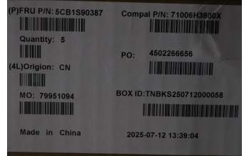 Lenovo 5CB1S90387 Tastatur inkl. Topcase ASM_UK C 83JH BLWH