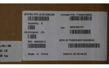 Lenovo 5CB1S90389 Tastatur inkl. Topcase spanisch C 83JH BLWH