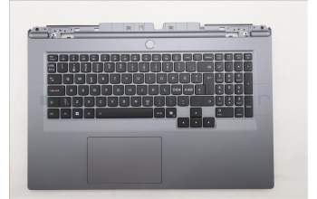 Lenovo 5CB1S90394 C-Cover with keyboard, Nordic, Luna Grey, White Backlight