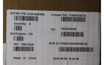 Lenovo 5CB1S90396 C-Cover with keyboard, German, Luna Grey, White Backlight