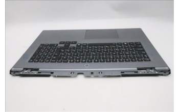 Lenovo 5CB1S90398 C-Cover with keyboard, Hungarian, Luna Grey, White Backlight