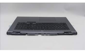 Lenovo 5CB1S90402 C-Cover with keyboard, Switzerland, Luna Grey, White Backlight, UK