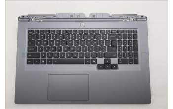 Lenovo 5CB1S90408 C-Cover with keyboard, English, Luna Grey, RGB Backlight, US