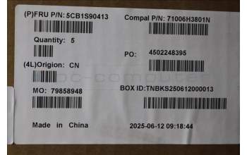 Lenovo 5CB1S90413 C-Cover with keyboard, Russian, Luna Grey, RGB Backlight, US