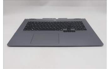 Lenovo 5CB1S90413 C-Cover with keyboard, Russian, Luna Grey, RGB Backlight, US