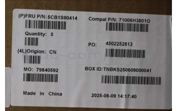 Lenovo 5CB1S90414 C-Cover with keyboard, Arabic, Luna Grey, RGB Backlight