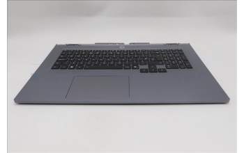 Lenovo 5CB1S90417 C-Cover with keyboard, UK English, Luna Grey, RGB Backlight