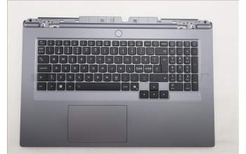 Lenovo 5CB1S90424 C-Cover with keyboard, Nordic, Luna Grey, RGB Backlight
