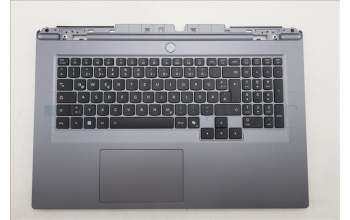 Lenovo 5CB1S90426 C-Cover with keyboard, German, Luna Grey, RGB Backlight, UK