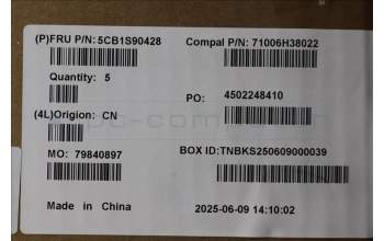 Lenovo 5CB1S90428 C-Cover with keyboard, Hungarian, Luna Grey, RGB Backlight