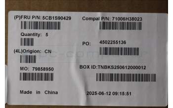 Lenovo 5CB1S90429 C-Cover with keyboard, Belgian, Luna Grey, RGB Backlight