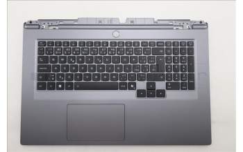 Lenovo 5CB1S90434 C-Cover with keyboard, Czech Slovakian, Luna Grey, RGB Backlight