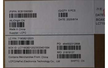 Lenovo 5CB1S90583 C-Cover with keyboard, Switzerland, Cosmic Blue, Non-Backlight, UK