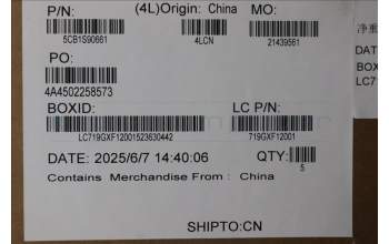 Lenovo 5CB1S90661 Cover L83EY antenna