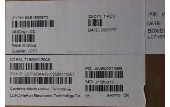 Lenovo 5CB1S90672 C-Cover with keyboard, French, Eclipse Black, US