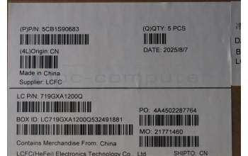 Lenovo 5CB1S90683 C-Cover with keyboard, Portuguese, Eclipse Black, UK