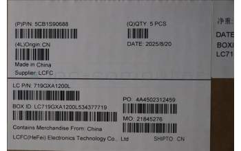 Lenovo 5CB1S90688 C-Cover with keyboard, Switzerland, Eclipse Black, UK