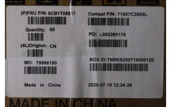 Lenovo 5CB1T08817 Hinge Cap R+L C 83SC