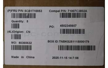 Lenovo 5CB1T10053 C-Cover with keyboard, Bulgarian, White Backlight, UK