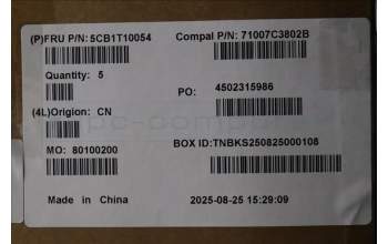 Lenovo 5CB1T10054 C-Cover with keyboard, Czech Slovakian, White Backlight, UK