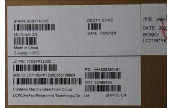 Lenovo 5CB1T10085 C-Cover with keyboard, Switzerland, White Backlight, UK