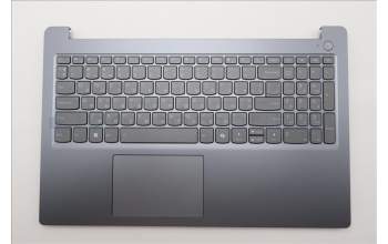 Lenovo 5CB1T50265 C-Cover with keyboard, Ukraine, Luna Grey, Backlight, US