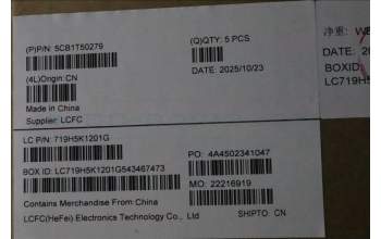 Lenovo 5CB1T50279 C-Cover with keyboard, Hungarian, Luna Grey, Non_Backlight