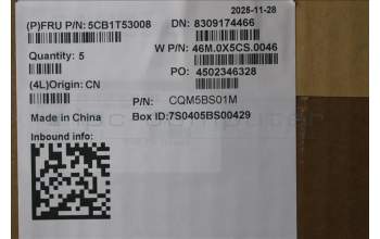 Lenovo 5CB1T53008 C-Cover with keyboard, Hungarian, Arctic Grey, Backlight, UK