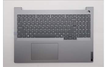 Lenovo 5CB1T53905 C-Cover with keyboard, US English Euro, Arctic Grey, Non-Backlight, US