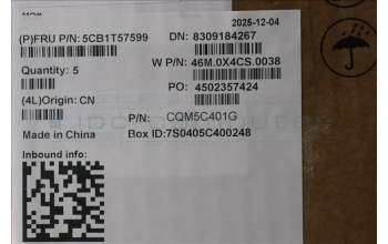 Lenovo 5CB1T57599 C-Cover with keyboard, Czech Slovakian, Arctic Grey, Backlight, UK