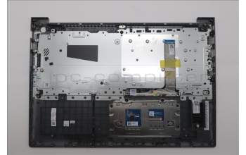 Lenovo 5CB1T57600 C-Cover with keyboard, US English Euro, Arctic Grey, Backlight, US