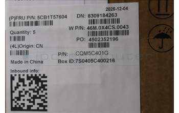 Lenovo 5CB1T57604 C-Cover with keyboard, Greek, Arctic Grey, Backlight, US