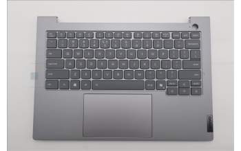 Lenovo 5CB1T57675 C-Cover with keyboard, US English Euro, Arctic Grey, Backlight, US